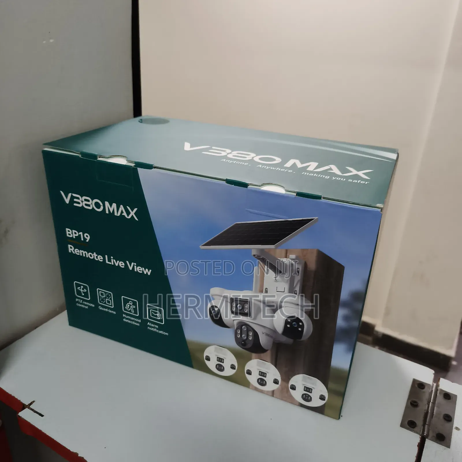 4-Lens CCTV Camera Solar Powered CCTV Outdoor 4g Camera