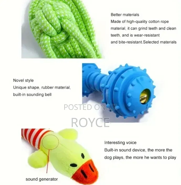 10pc Dog Chew Toy Set