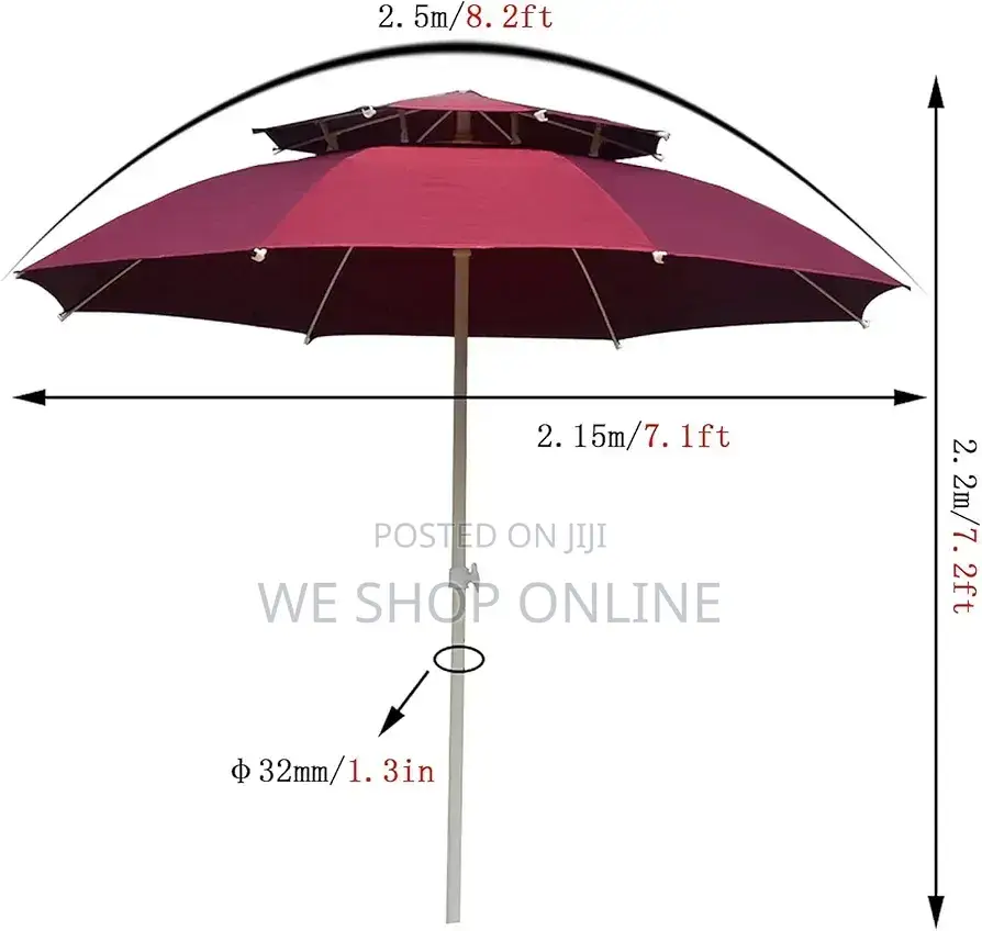 Garden Patio Umbrella 2.2m,