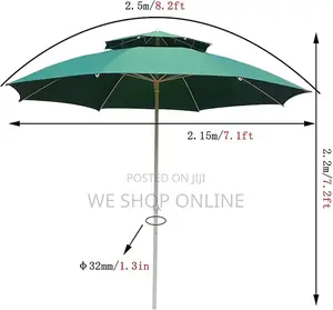 Garden Patio Umbrella 2.2m,