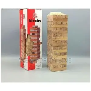 Jenga Tower Wooden 54 Blocks