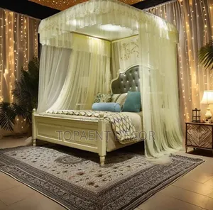 Easy to Assemble ,Cream 2 Stand Rail Mosquito Net