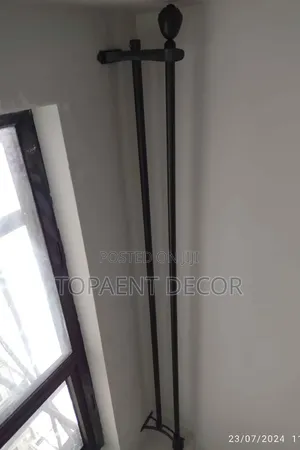 Strong Enough to Carry Heavy Curtains Powder Coated Curtain Rods