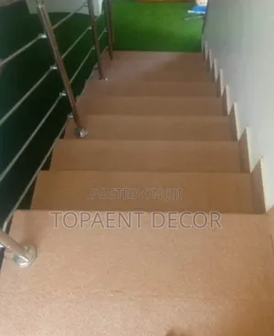 Carpeted Perfection Beige House Staircase Wall to Wall Carpets
