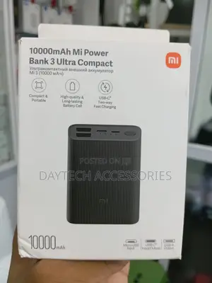 Xiaomi 10000mah Mi Power Bank 3 Ultra Compact.