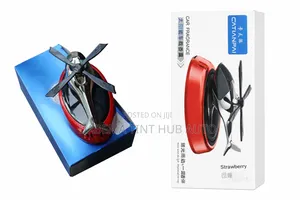 Aeroplane Solar Car Air Freshener – Rotating Propeller Diffuser
