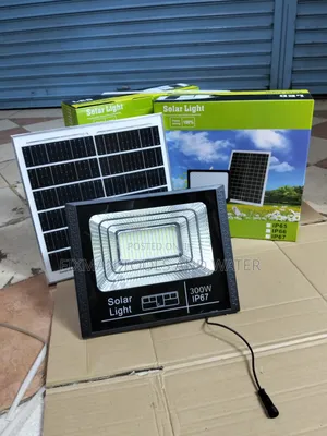 High Quality Solar Flood Light Ip 67 300 Watts With Panel and Sensor