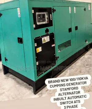 100 Kva Cummins Diesel Generator With Stamford Alternator and Ats