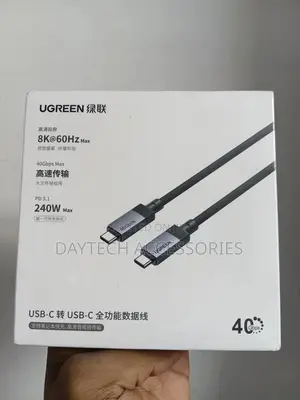 This Is a Ugreen 240w Usb-C to Usb-C Cable Braided - Black