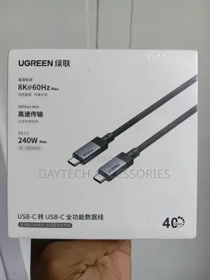 Ugreen 240w Usb C Cable Gen2 40gbps Usb 3.2 Supporting 60hz Video.