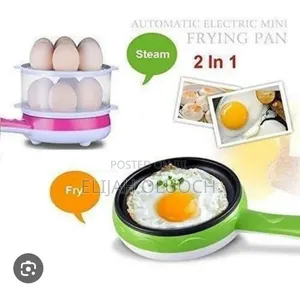  Generic 2 in 1 Egg Boiler With Frying Pan and 14 Hole