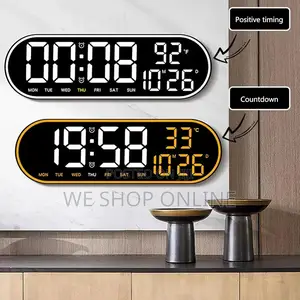 Led Digital Alarm Clock, 38*12cm