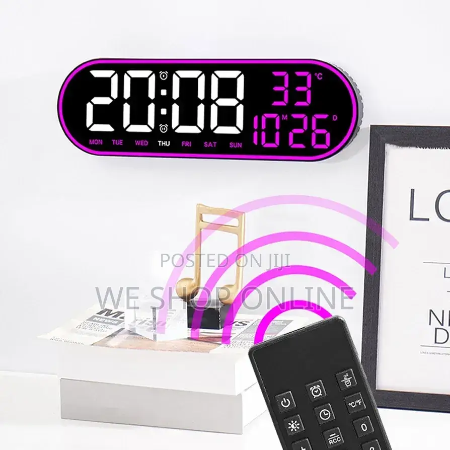 Led Digital Alarm Clock, 38*12cm