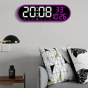 Led Digital Alarm Clock, 38*12cm