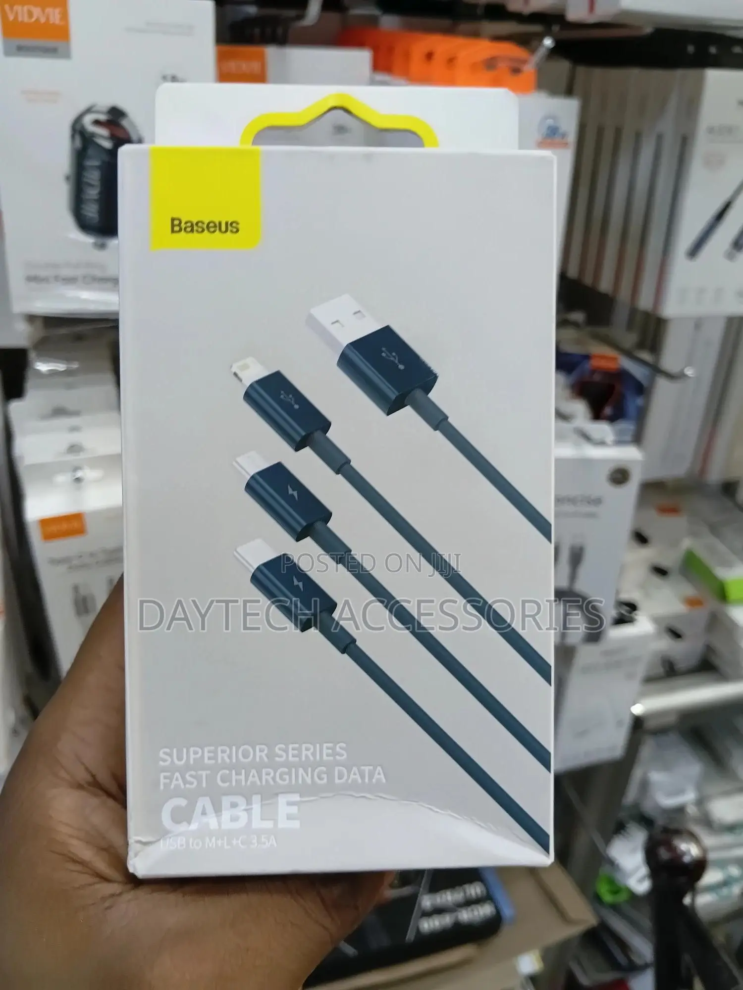 Baseus Superior Series 3-in-1 Fast Charging Data Cable