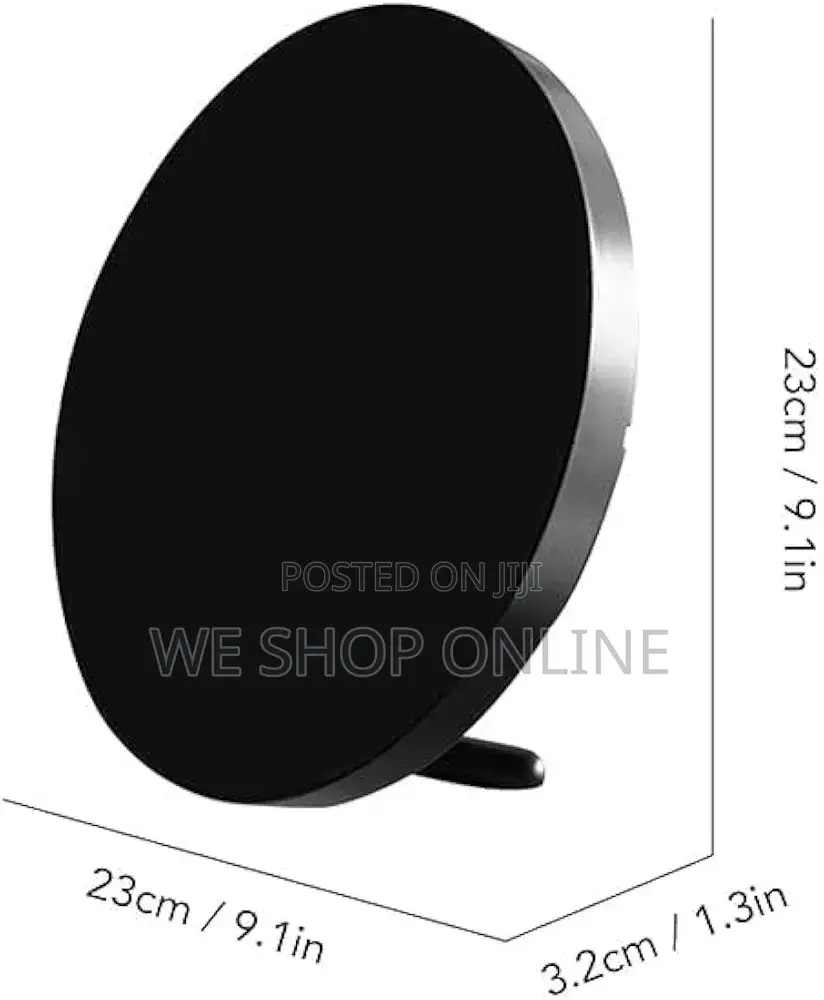 Round Led Digital Alarm Clock, Diameter 25.5cm