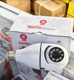 Indoor Wifi Smart Bulb PTZ Camera With 2way Audio