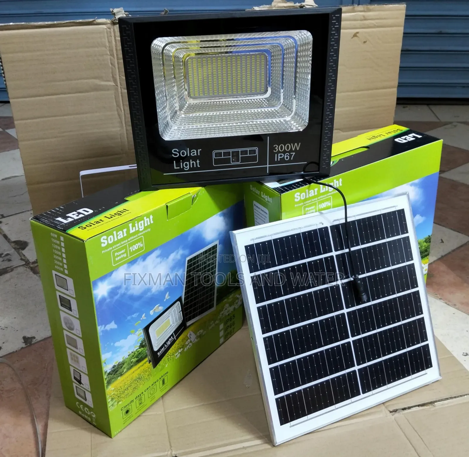 Long Range Led Security Solar Flood Light 300 Watts 18hrs Bright