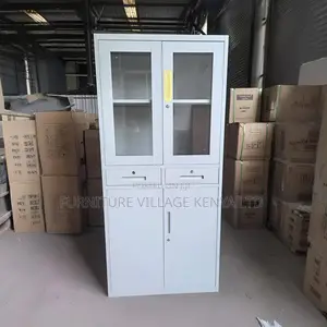 2-Swing Door Filling Cabinet With 2-Drawers
