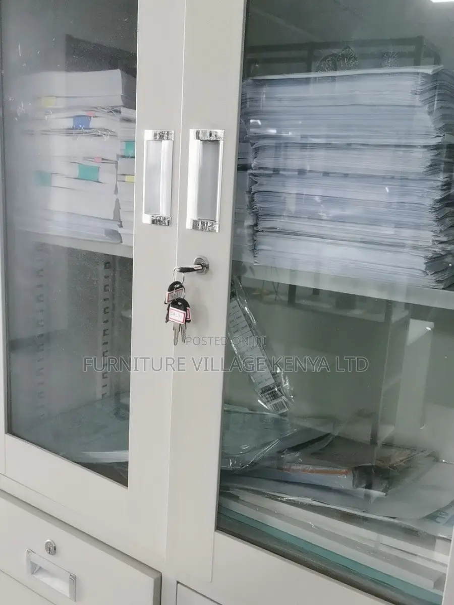 2-Swing Door Filling Cabinet With 2-Drawers