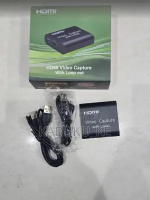 Hdmi Video Capture Card With Loop Out - Black