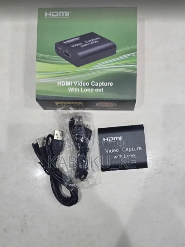 Hdmi Video Capture Card With Loop Out - Black