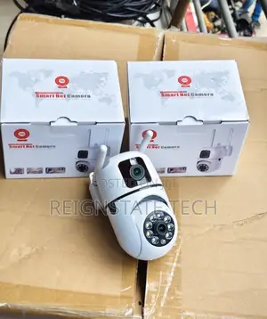 4mp Dual Lens Wall Mounted PTZ Wifi Camera With 2way Audio