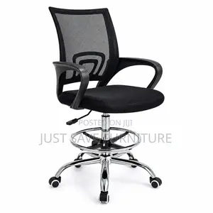Ergonomic Mesh Office Chair With Armrests Chrome Base (Adjustable)