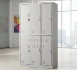 Office Cabinet : Office 6-Door Metallic Steel Cabine