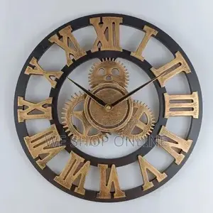 Roman Vintage Gear Wall Clock 60cm