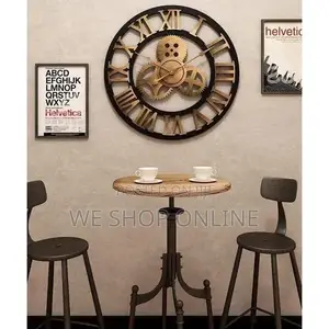 Roman Vintage Gear Wall Clock 60cm