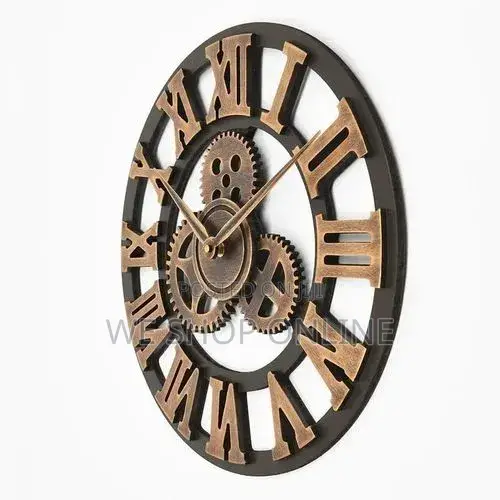 Roman Vintage Gear Wall Clock 60cm