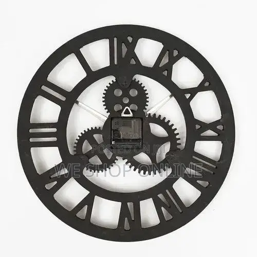 Roman Vintage Gear Wall Clock 60cm