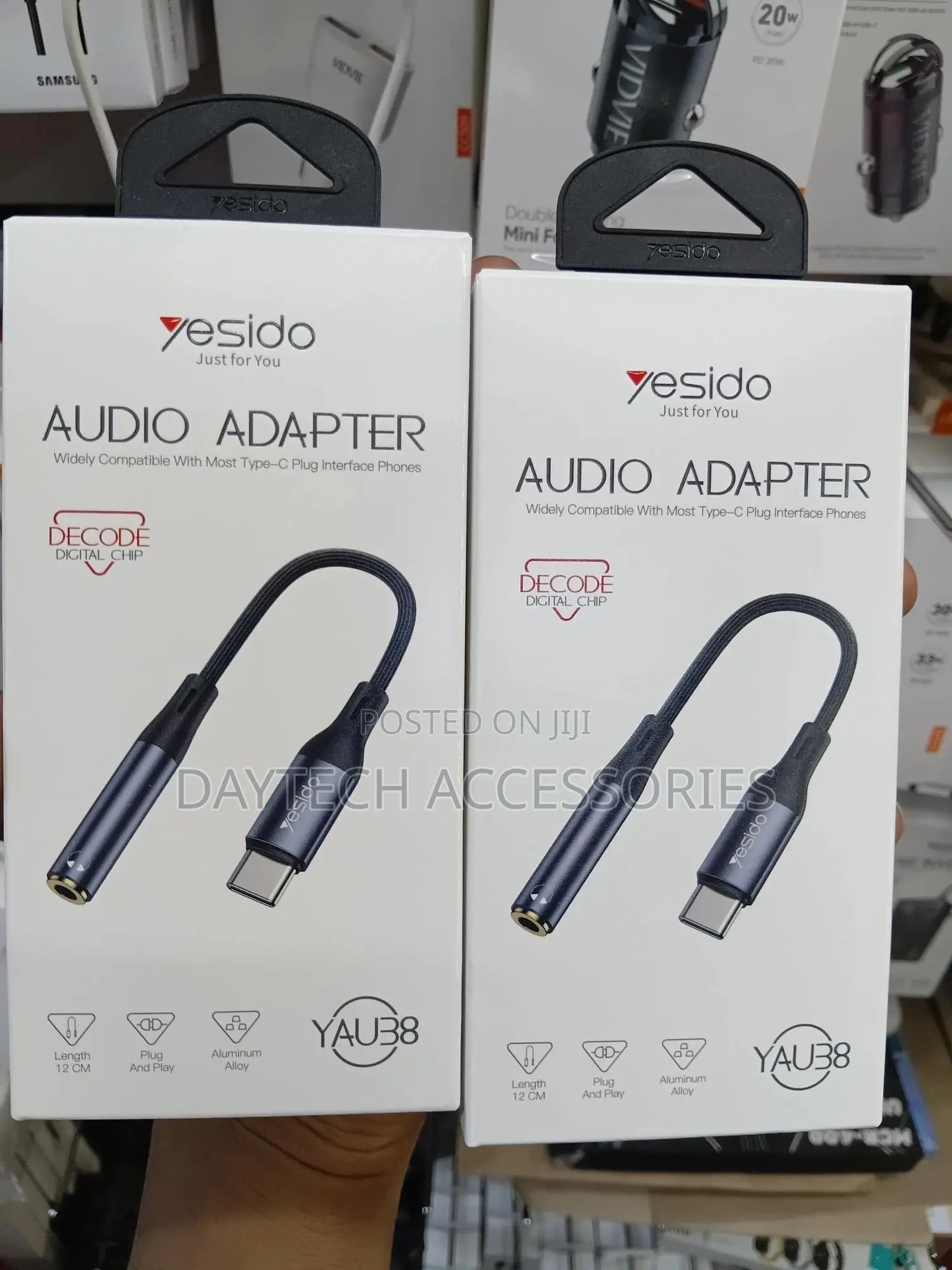 Yesido Type-C to 3.5mm Audio Cable - Headphone Adapter