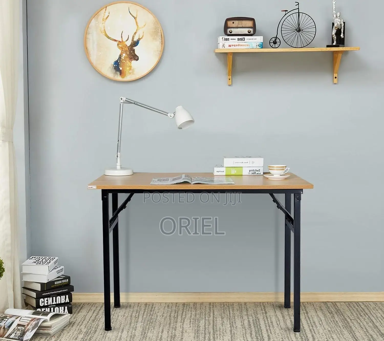 Office Table : 1200mm Foldable Study Computer Table