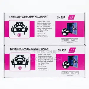 32-85" Tv Full Motion Double Arm Skill Tech Sh 75p Swivel Wall Mount