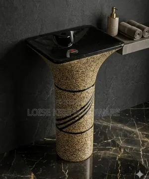 Gold Black Free Standing Basin Available