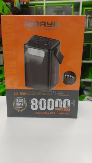 Amaya Powerbox 800 Apb-80 80000mah, 22.5w Pd Fast Charging Powerbank