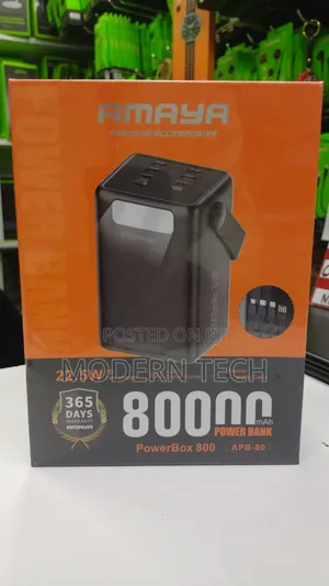 Amaya Apb-80 Powerbox 800 High-Capacity 80,000mah Power Bank