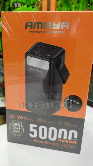 Amaya 50000 Mah Fast Charging Portable Powerbank.