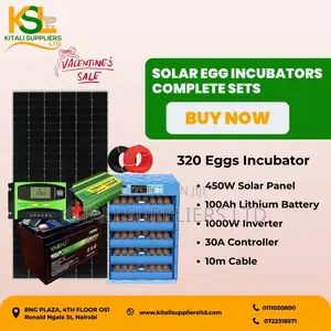 320-Egg Incubator With a 450w Solar Full Kit.