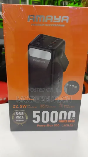 Amaya 50,000mah High-Capacity Fast Charge Power Bank