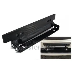 Carbon Fiber Black Racing Plate Holder Adjustable Bracket Frame