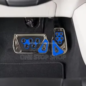 High Abs Plastic Blue Antislip Automatic Pedal Covers With Firmer Grip