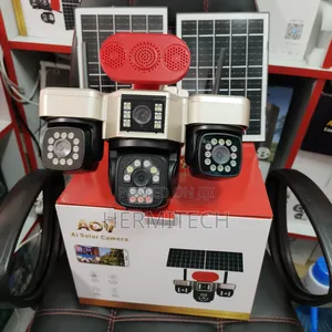 Smart 4 Lens Solar Powered CCTV Cameras Outdoor Surveillance Camera 4g