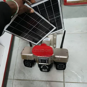 Solar Surveillance CCTV System 4-Lens CCTV Camera