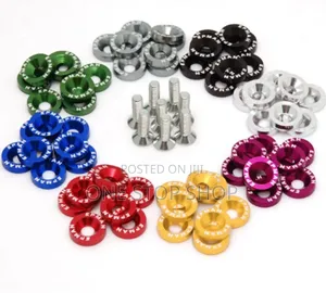 Universal 10pc Pack Fender Washer And Bolt Kit In Colors