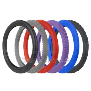 Silicone Steering Wheel Cover With Bumps Ridges for Soft Grip