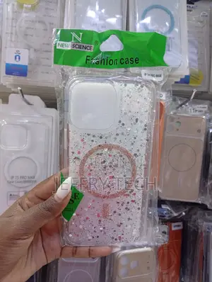 "New Science" Brand Glitter Phone Case for the iPhone 14 Pro Max.