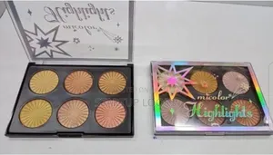 Micolor 6 in 1 Higligter Palette + Free Setting Spray